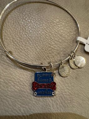Alex and Ani Puppy Kisses and Holiday Wishes Bracelet